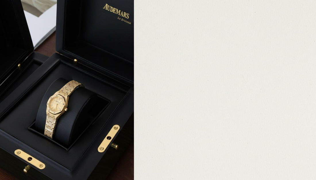 Discover the AP Mini Royal Oak Frosted Gold Watch
