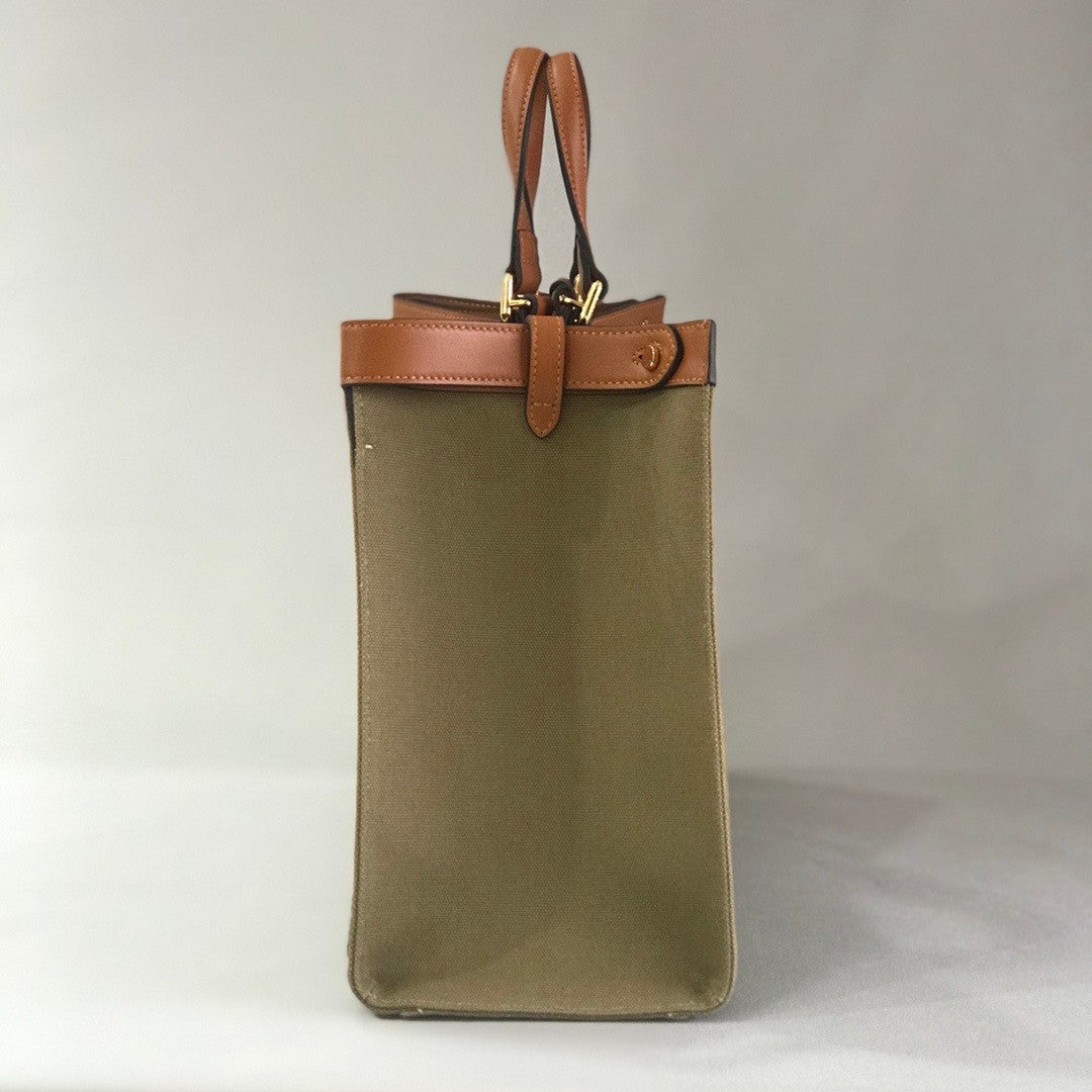 Fendi PEEKABOO X-TOTE Green canvas bag