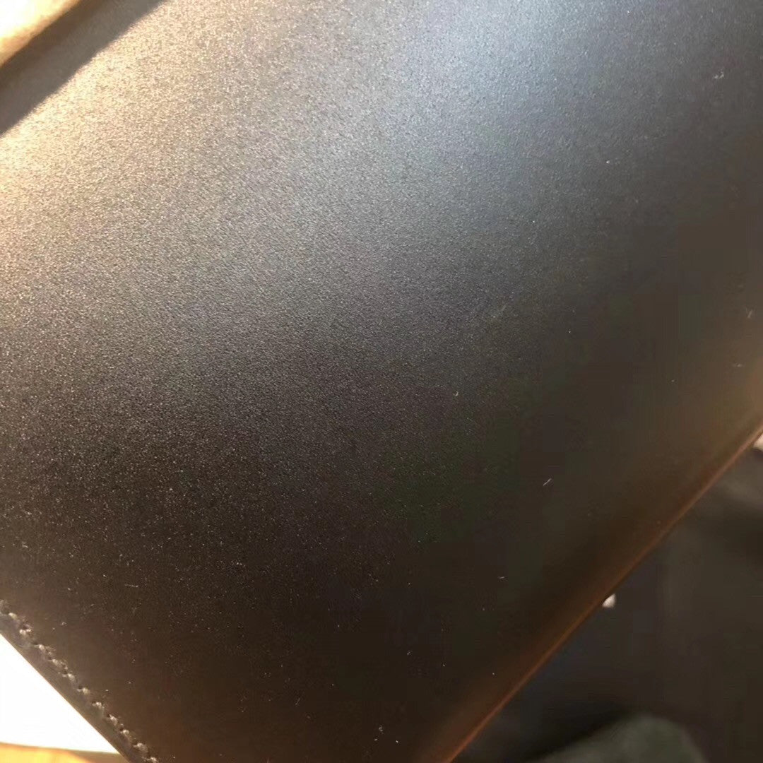 Hermès Black Kelly 28 Box Leather Gold Hardware