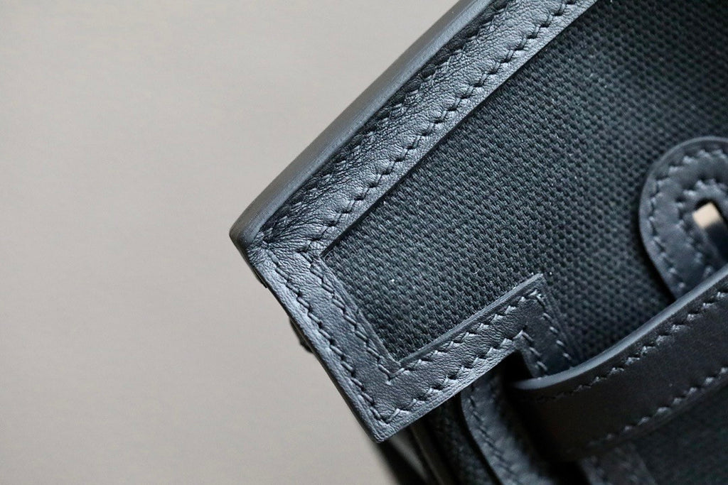Hermes Limited Edition Cargo Birkin 35 cm Black Swift and canvas