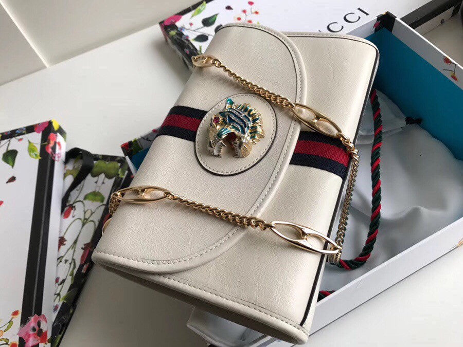 Gucci Rajah medium shoulder bag  White