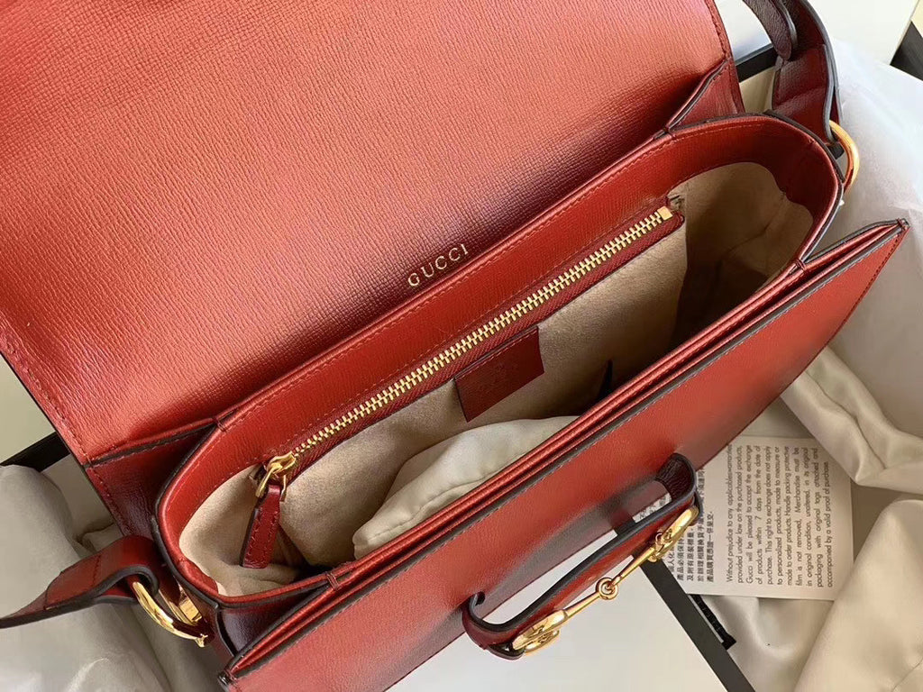 Gucci 1955 Horsebit shoulder bag Red