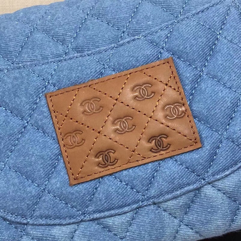 Chanel classic denim handbag
