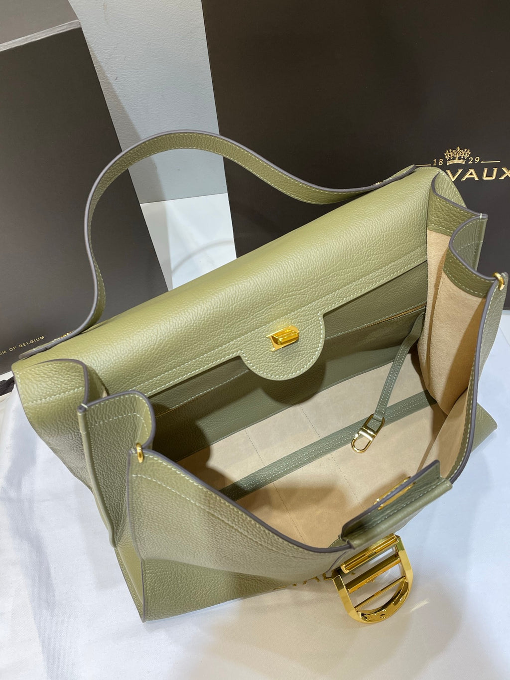 Delvaux Brillant Tempo Large Green