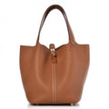 HERMES Taurillon Clemence Picotin Lock 22 CM Gold Hardware