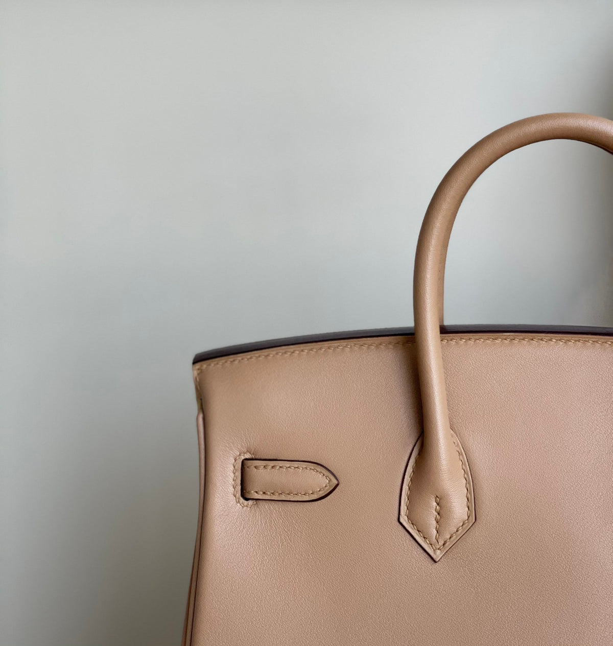 Hermes Biscuit Birkin 25 cm Swift Palladium  Hardware