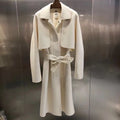 Hermes Double-sided Esprit Peignoir cashmere coat Blanc Cassé