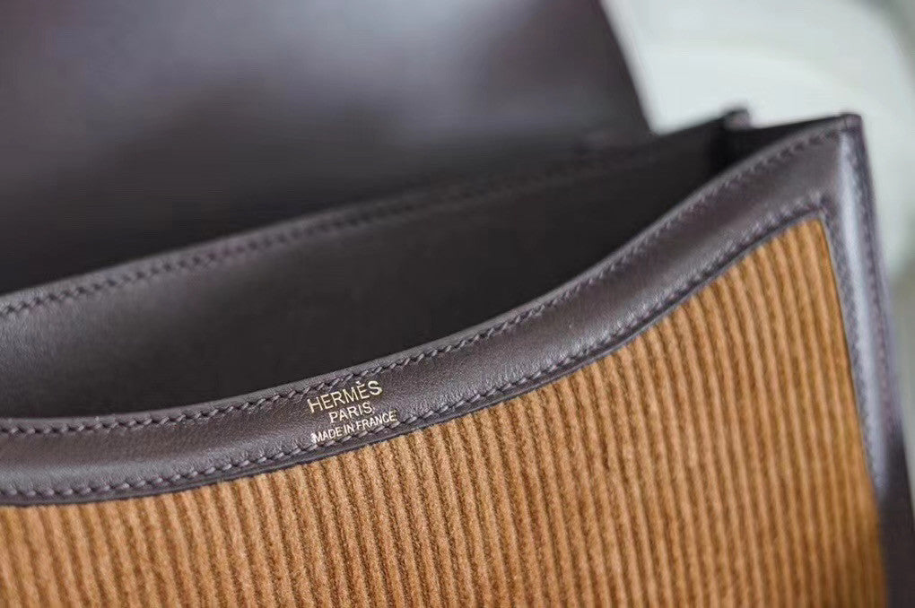 Hermès Constance 24 Velours Cotele Swift Limited Edition Bag