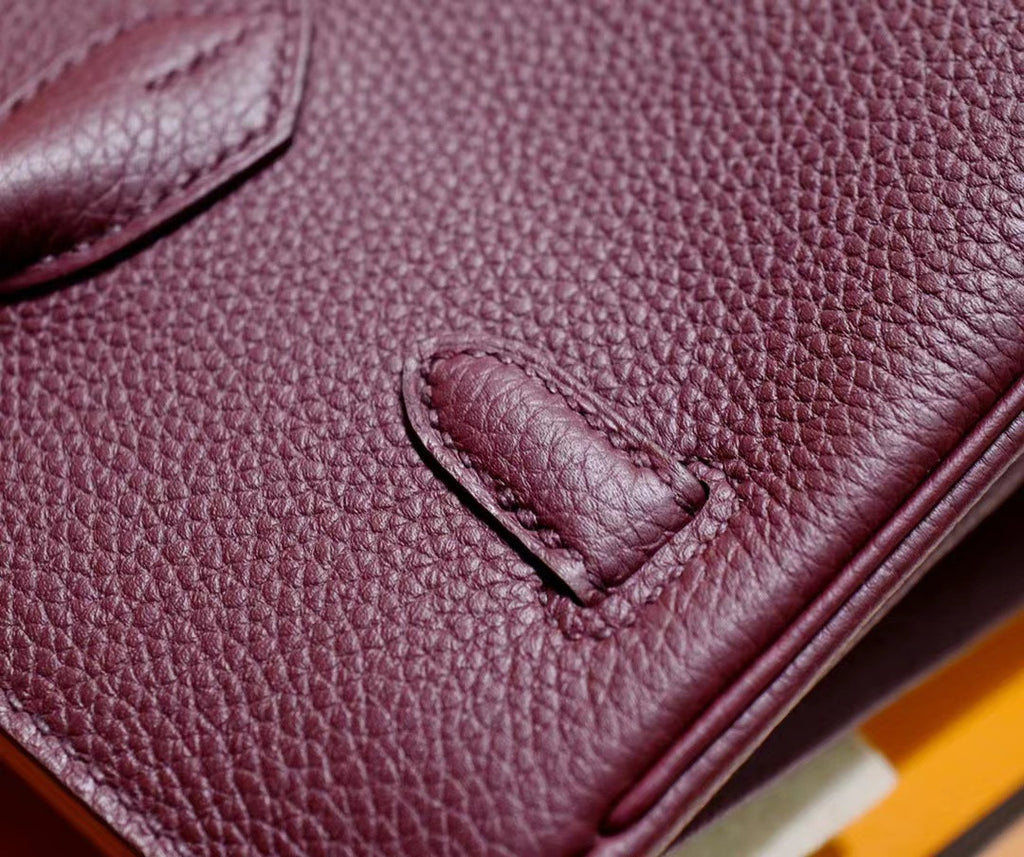Hermes Bordeaux Birkin 25cm Togo Gold Hardware
