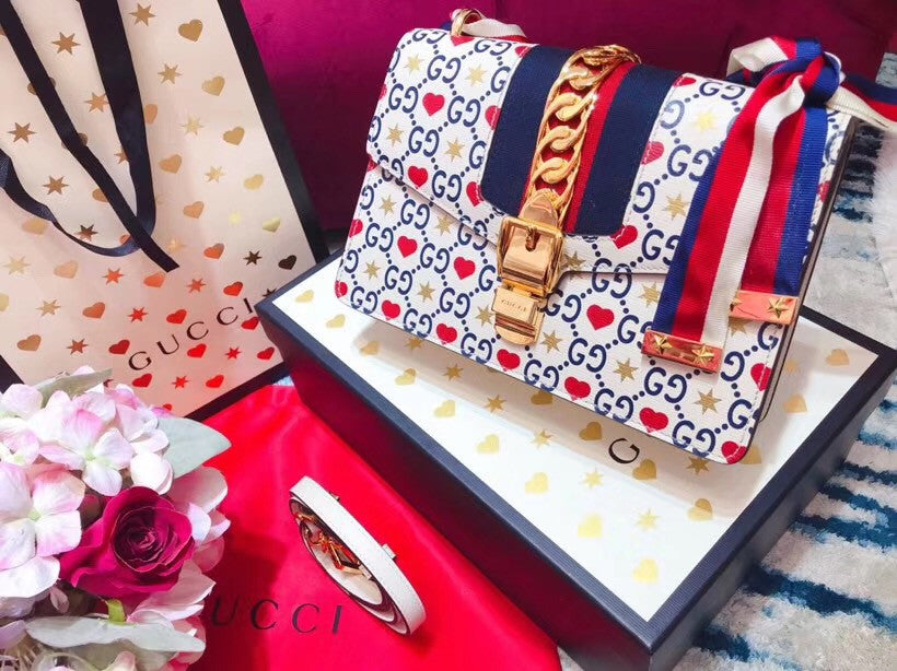 Gucci Limited Edition Chinese Valentine's Day Sylvie small shoulder bag