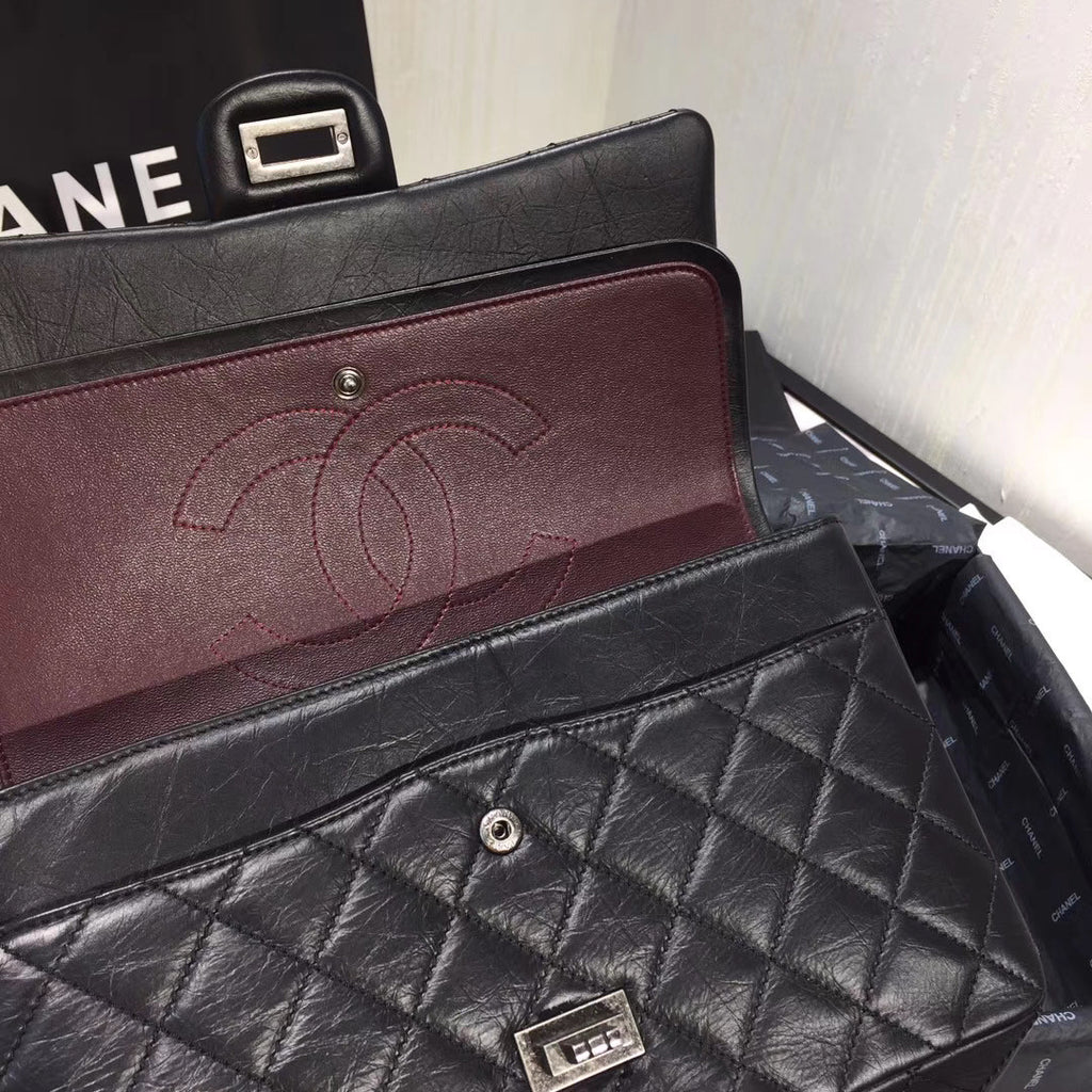 Chanel Large Aged Calfskin  2.55 Handbag SHW