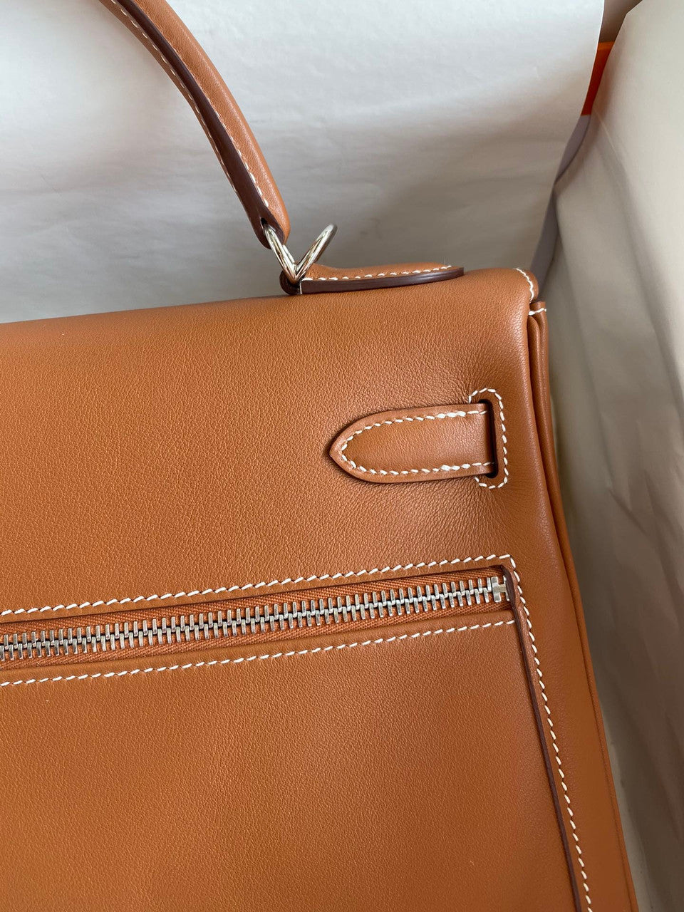 Hermes  Kelly Lakis 32 Gold with Palladium Hardware
