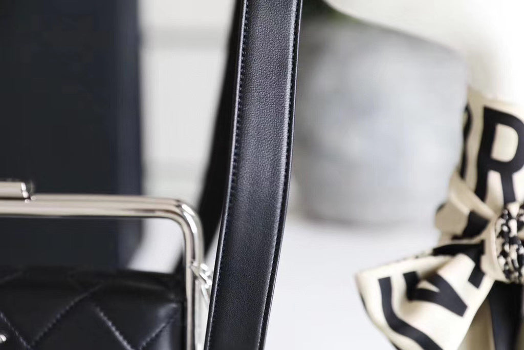 Chanel Lambskin Black Clutch