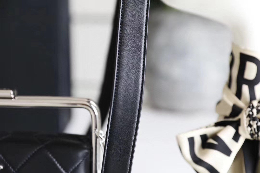 Chanel Lambskin Black Clutch