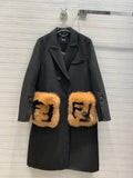 Fendi COAT Black wool coat