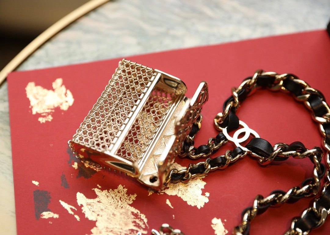 Chanel metal bag belt