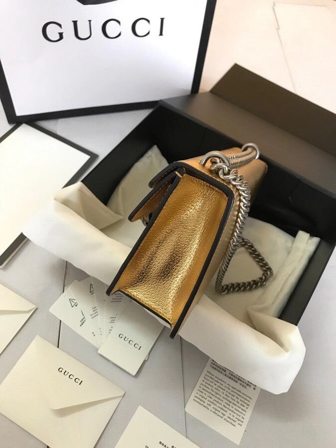 Gucci Gold Dionysus small shoulder bag