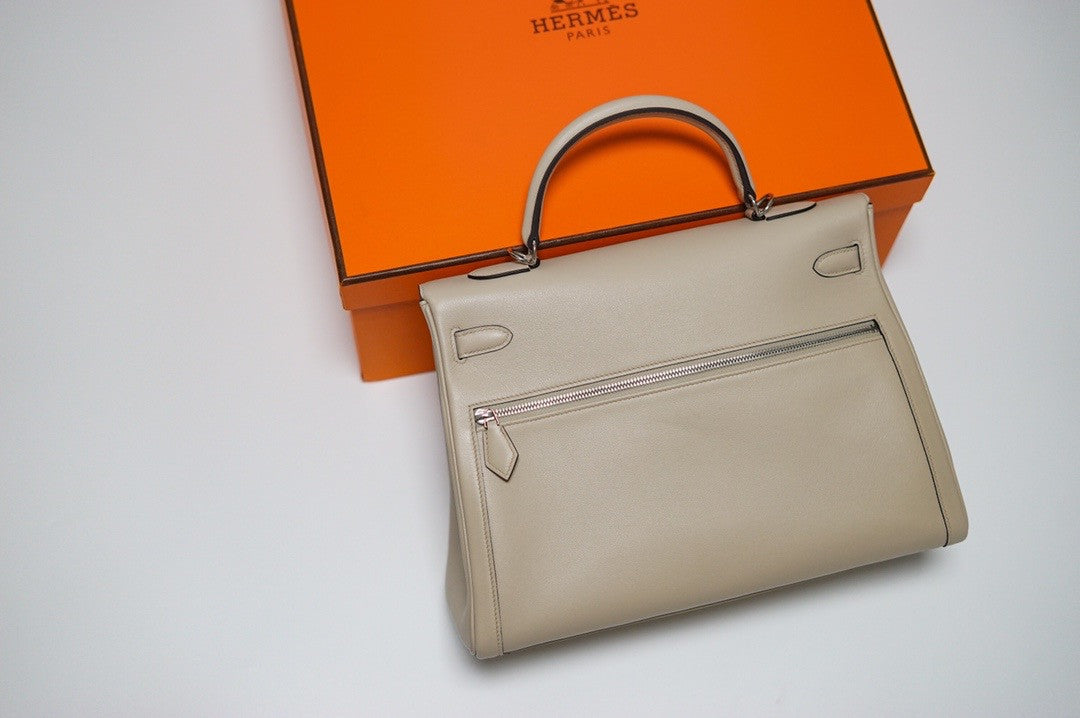 Hermes Kelly Lakis 35 Bag Beige