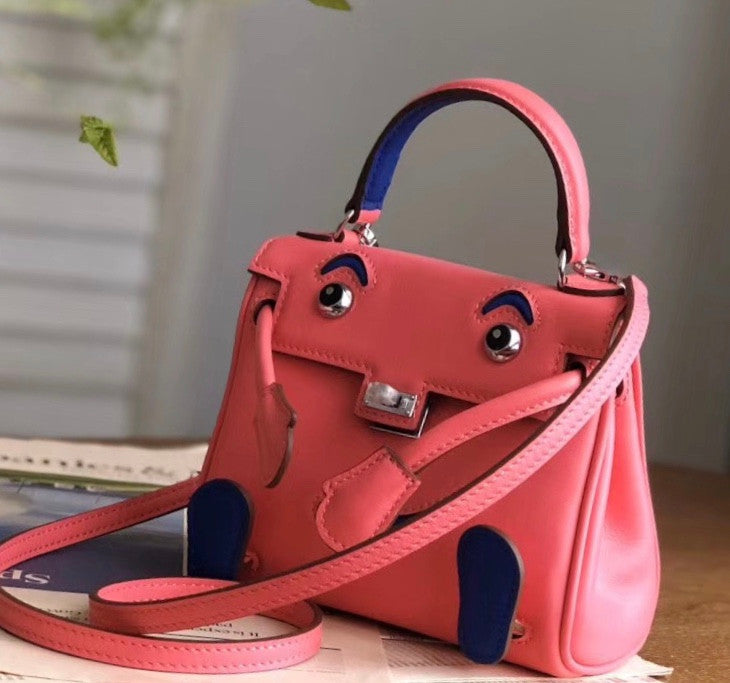 Hermes Quelle Idole Kelly Doll Bag Pink Swift Palladium Hardware