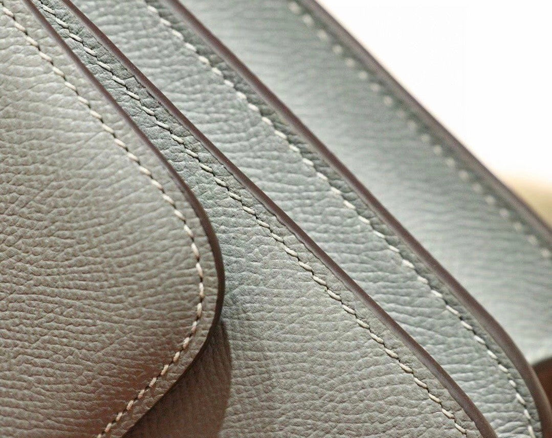 Hermes Vert Amande Constance Epsom leather 18cm Palladium Hardware