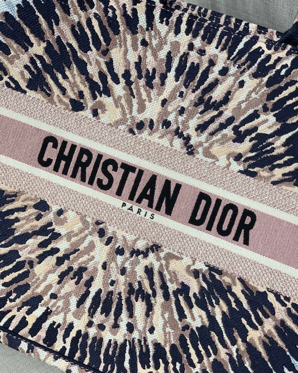Christian Dior DIOR BOOK TOTE Multicolor Tie & Dior Embroidery
