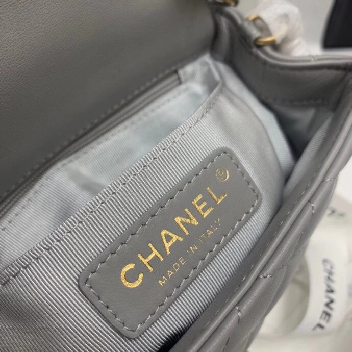 Chanel Bag Romance Square Mini Flap Bag Grey