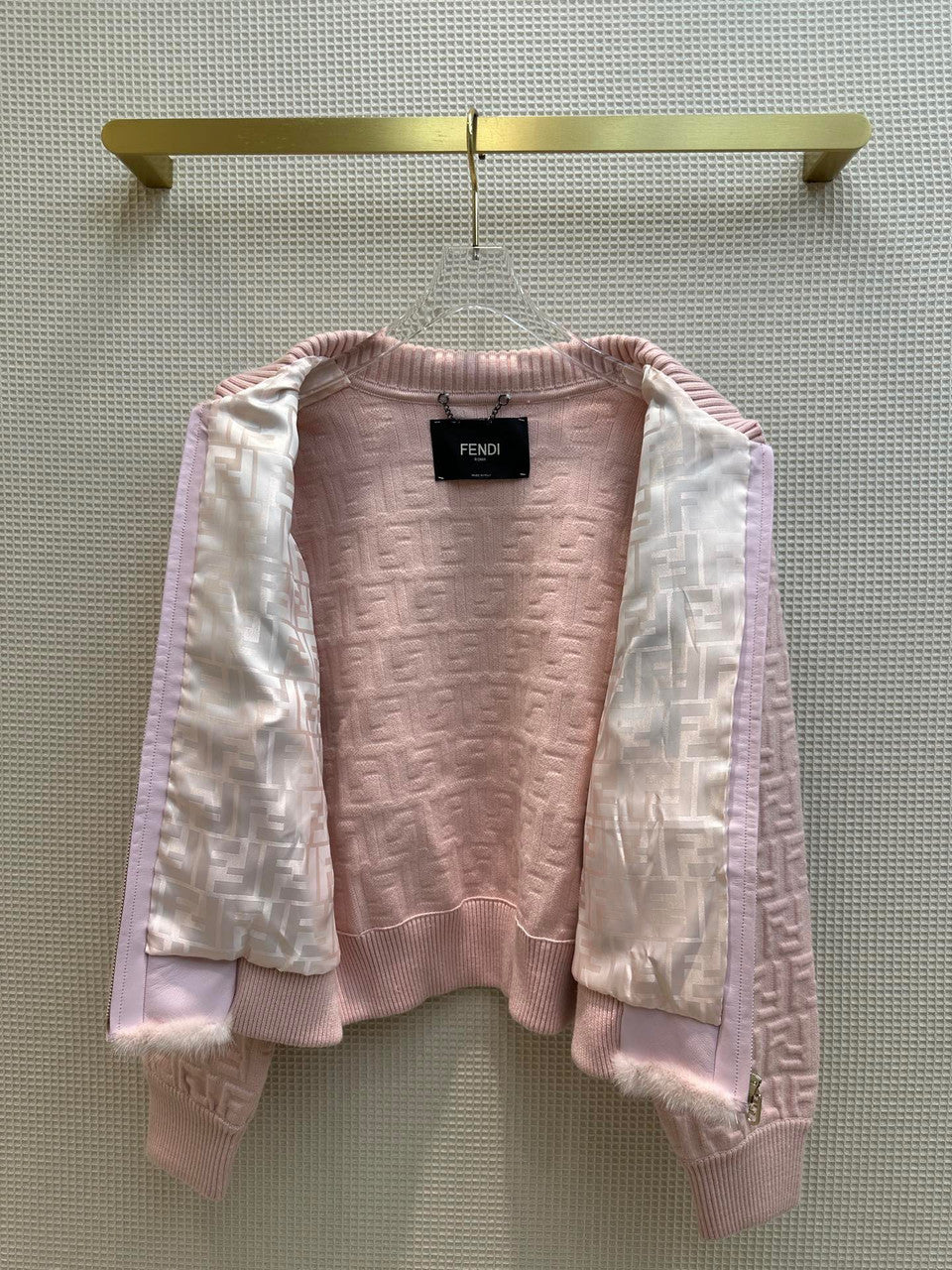 Fendi Bomber jacket Pink mink bomber