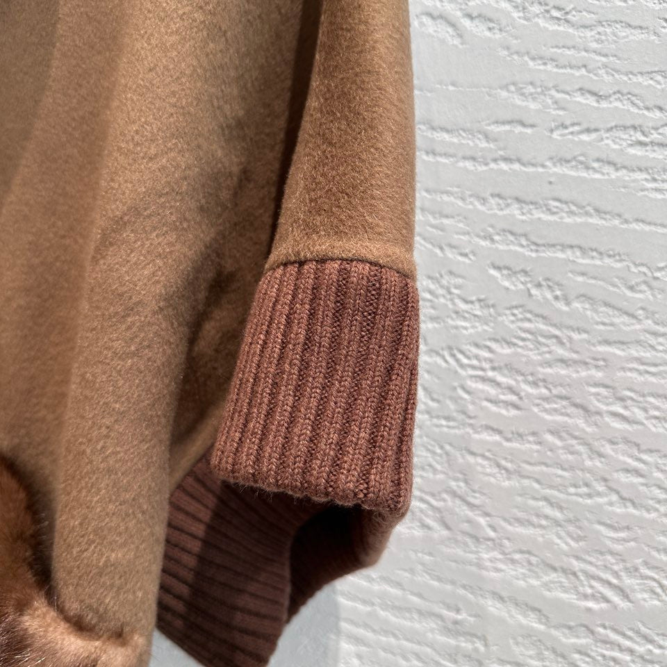 Loro Piana Mink Fur Cape Coat — Copenhagen Purple Label — Fall/Winter 2026-2027 Loro Piana