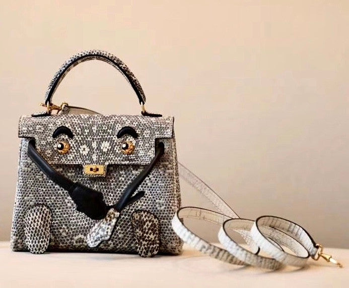 [Exclusive] Hermes Kelly Idole (Kelly Doll) in Ombre Lizard  with Gold hardware