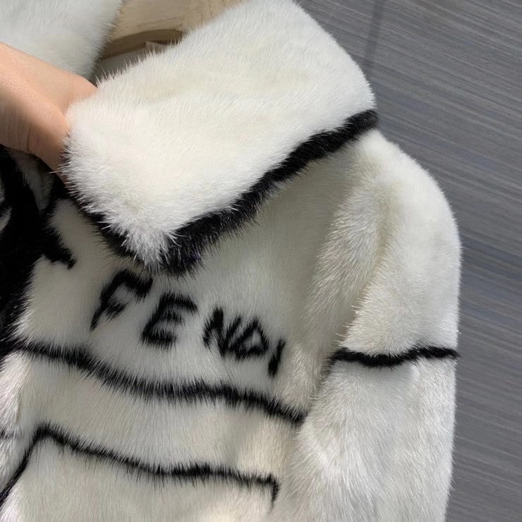 Fendi  Limited Edition Roma Joshua Vides mink coat