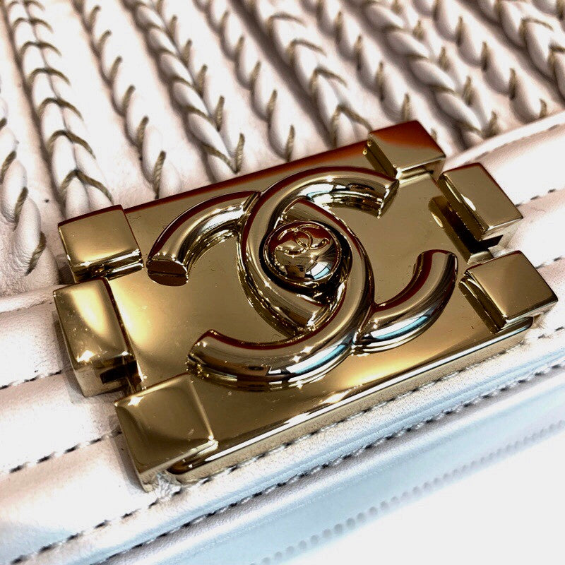 Chanel Small BOY CHANEL Handbag with Embroidered Calfskin