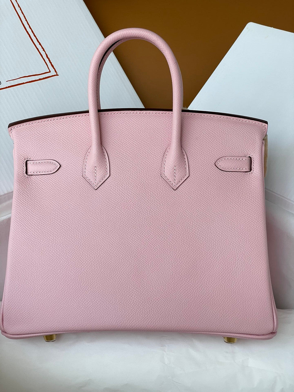 Hermes Sakura Pink  Birkin 25 cm Epsom Gold Hardware