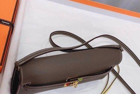 Hermes Kelly Wallet to Go Etoupe EPSOM GHW
