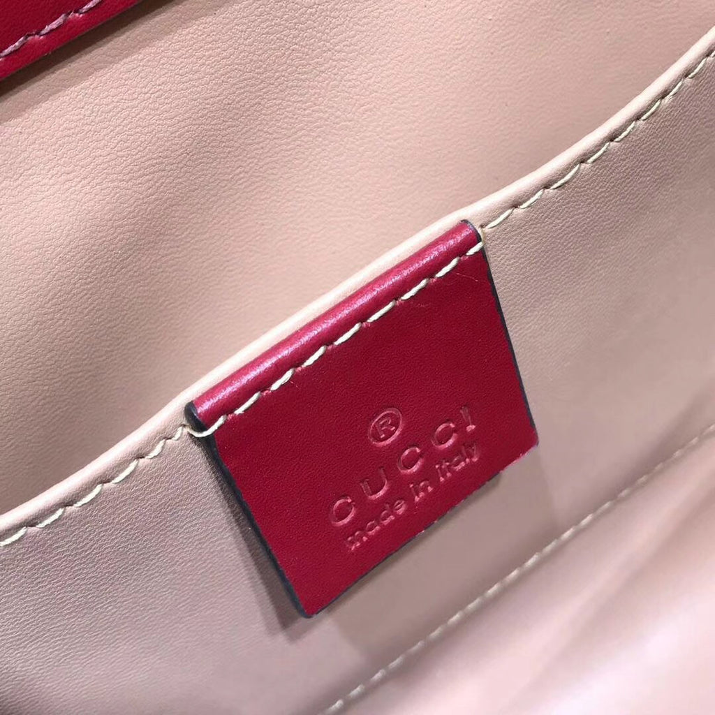 Gucci Ophidia small snakeskin shoulder bag Red
