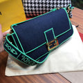 Fendi Blue denim bag Large