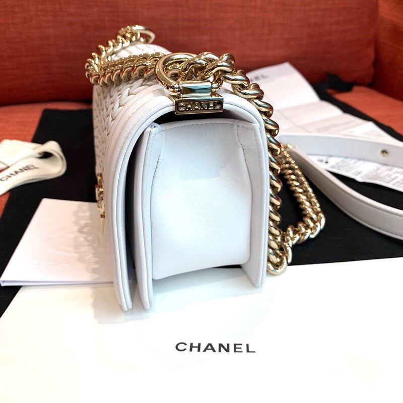 Chanel Small BOY CHANEL Handbag with Embroidered Calfskin