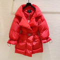 Chanel Coat & Belt Red
