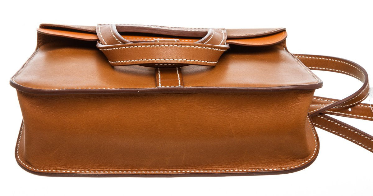 HERMES Barenia Halzan 31 Fauve Potiron