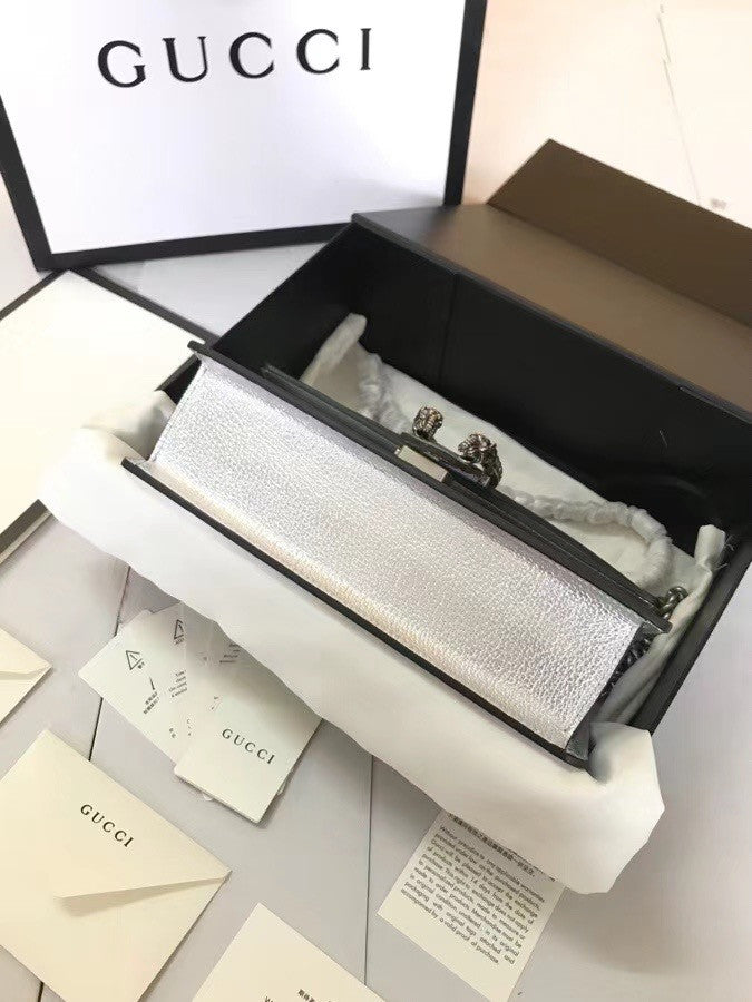 Gucci Silver Dionysus small shoulder bag