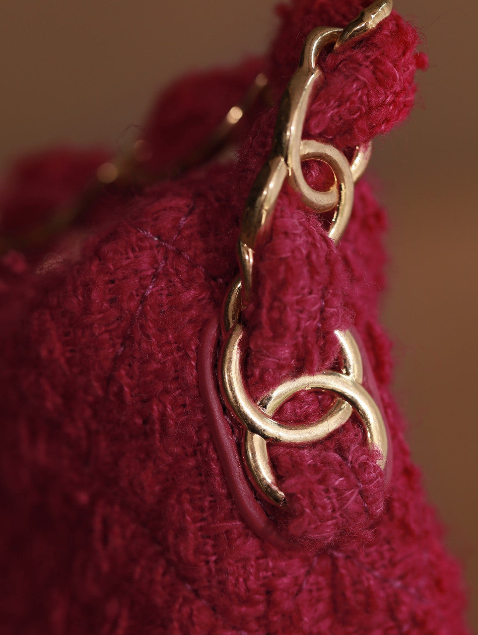 Chanel Cashmere Tweed HOBO HANDBAG
