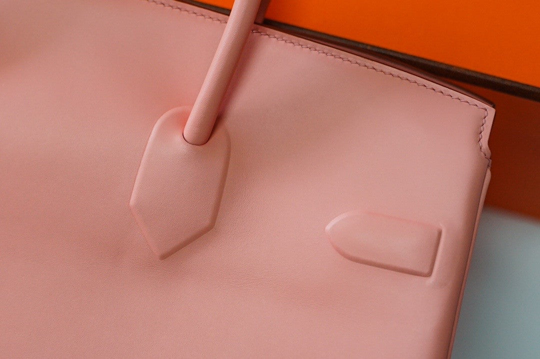 Hermes Shadow Birkin 35 Sakura Pink Swift Palladium Hardware