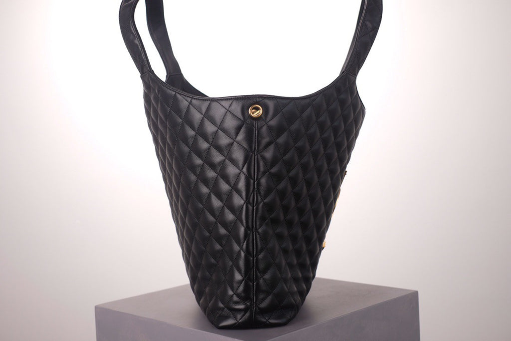 Saint Laurent ICARE MAXI SHOPPING BAG IN QUILTED LAMBSKIN