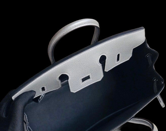[Exclusive] Hermes Silver Birkin 25 cm Chevre Palladium Hardware