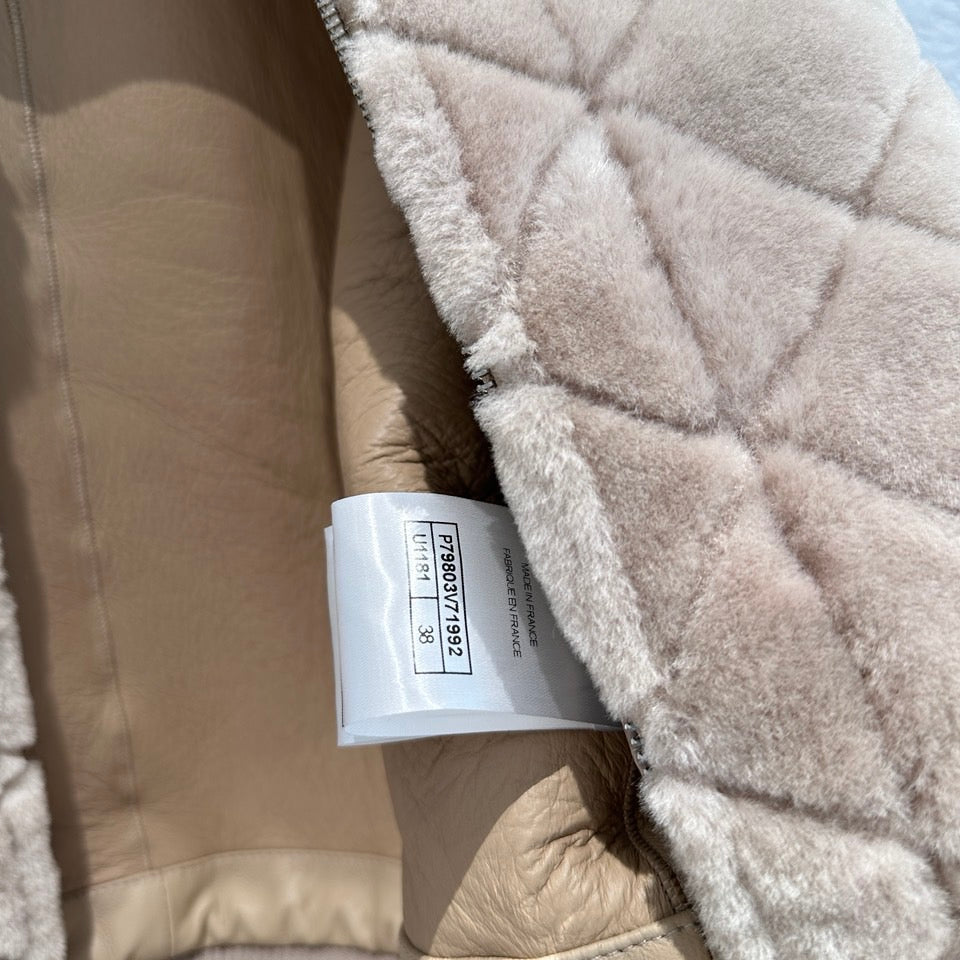 Chanel Shearling Bomber Jacket with Diamond Quilting and CC Logo — Fall/Winter 2026-2027 Chanel