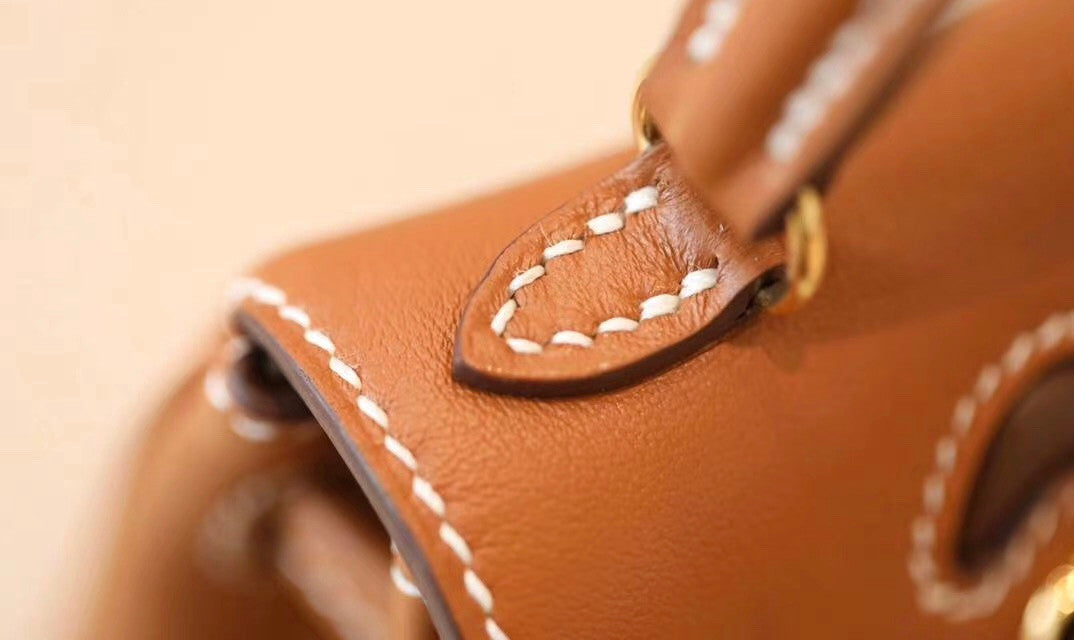 Hermes Quelle Idole Kelly Doll Bag Gold Swift Gold Hardware