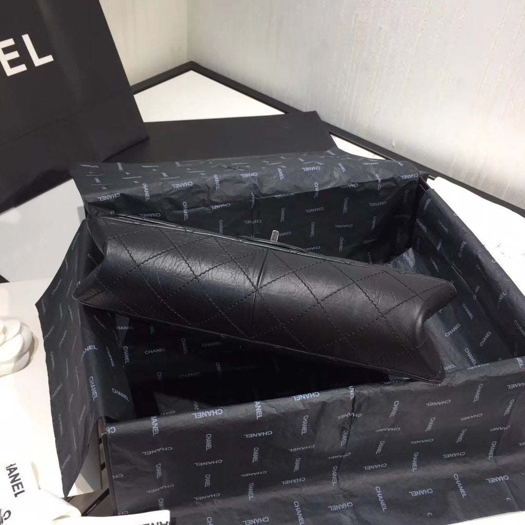 Chanel Large Aged Calfskin  2.55 Handbag SHW