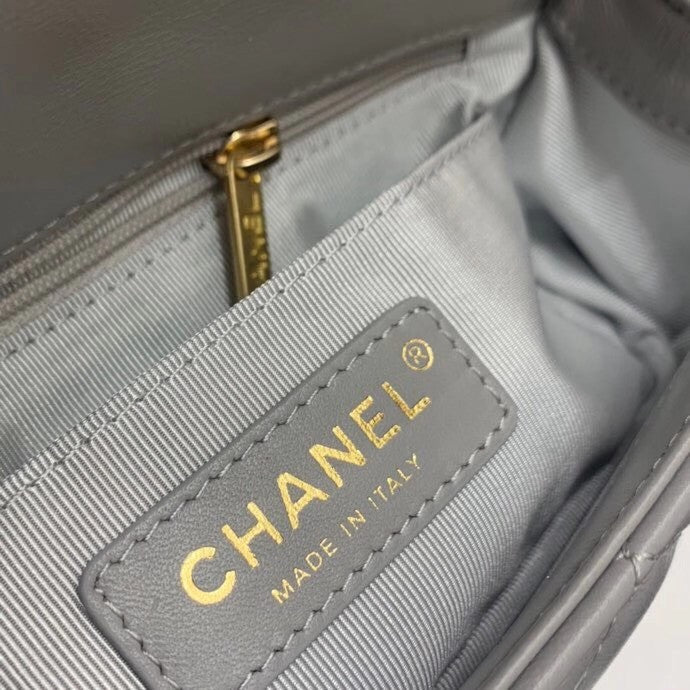 Chanel Bag Romance Rectangular Mini Flap Bag Grey
