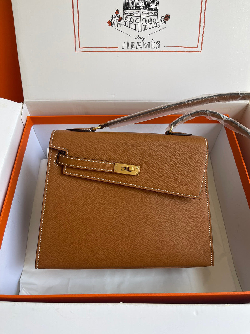 Hermes Kelly Sellier 20 en Desordre Gold