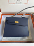 Hermes Kelly Sellier 20 en Desordre Navy