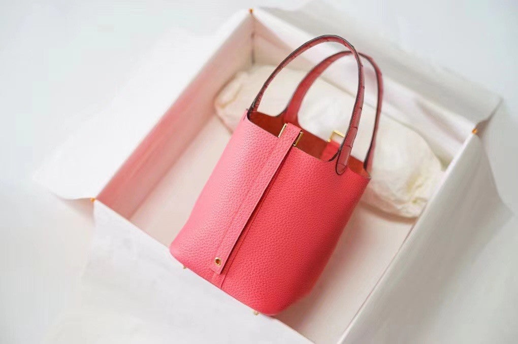 Hermes Picotin lock 18 Touch 8W Rose Azalee